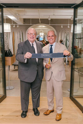 CEO and president of the NYDC Jim Druckman with CEO of Thibaut Rick Kilmer