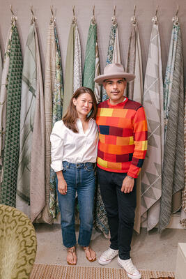 Vivian Lee with Jose Villanueva of Dennis Miller New York