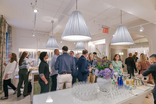 Designers flocked to Thibaut’s new Manhattan flagship in the New York Design Center