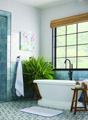 Featuring: Cosmo Aegean Blue (684385), Seaside Marble (684321), Bespoke White (484994, 484997)