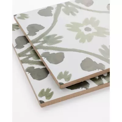 Laura Park Cosmo Forest Green 8-by-8-inch porcelain wall and floor tile (684384)