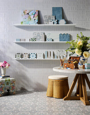 Bold brushwork and playful color palettes are rendered across a fresh range of art-inspired designs