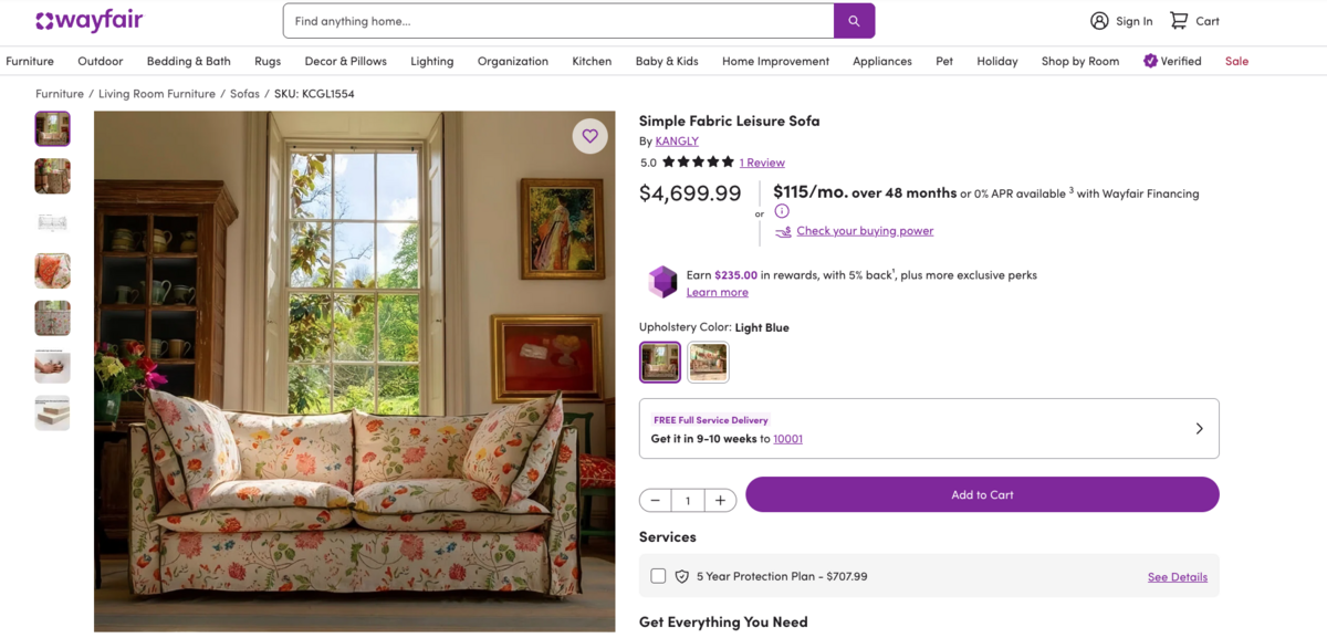 Wayfair vendors are stealing British design. Why?